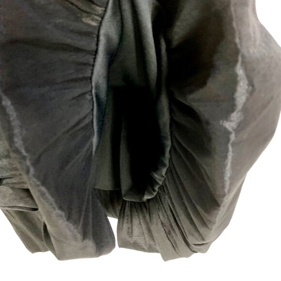 Masquerade Black Strapless 90s Y2K Cocktail Dress Hoco 14/15 Bubble Hem Rosettes - Picture 5 of 10